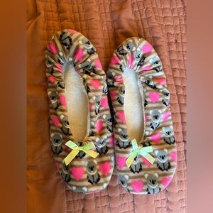 Koala Bowed Slippers